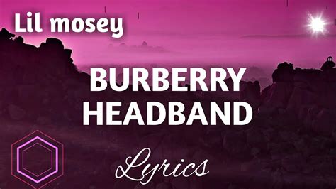 what is a burberry headband|burberry headband lyrics.